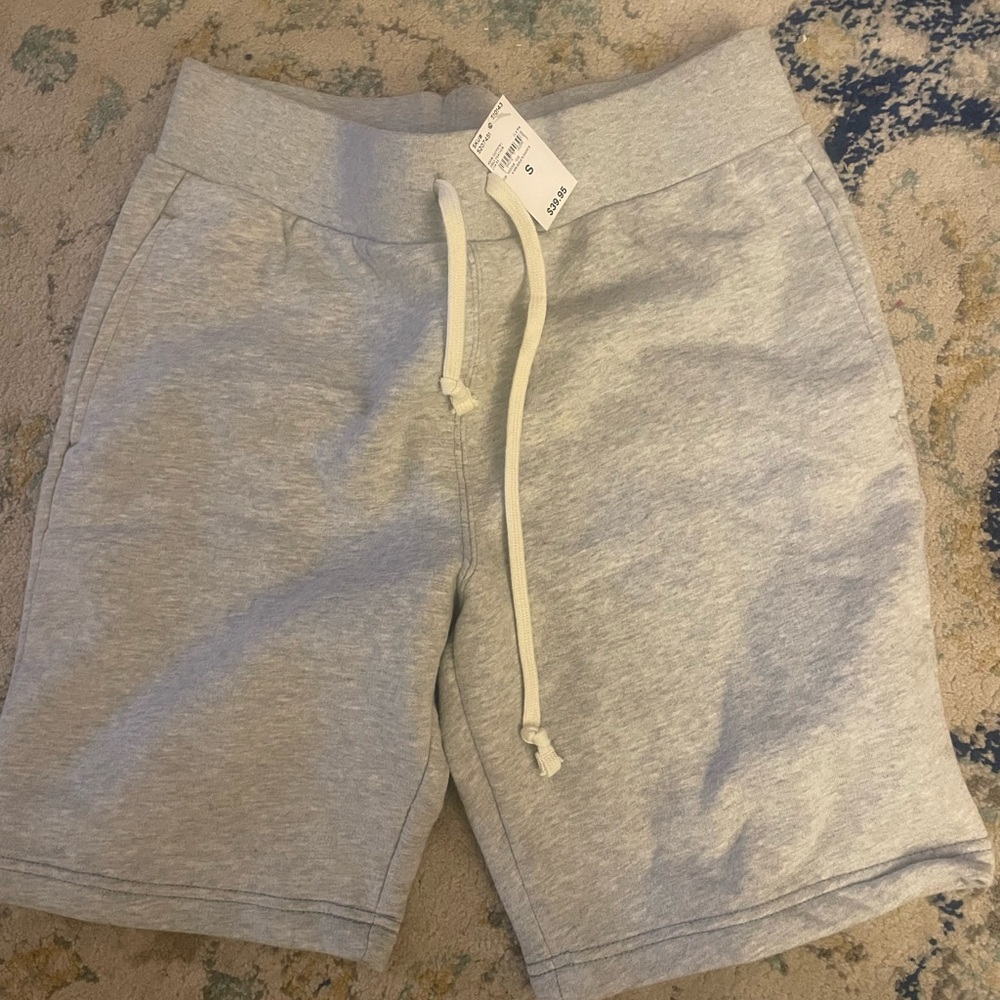 Lands' End Gray Serious Sweats Shorts